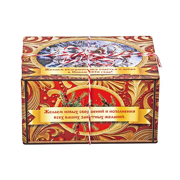 Сладкий новогодний подарок Золотые Узоры (малая)